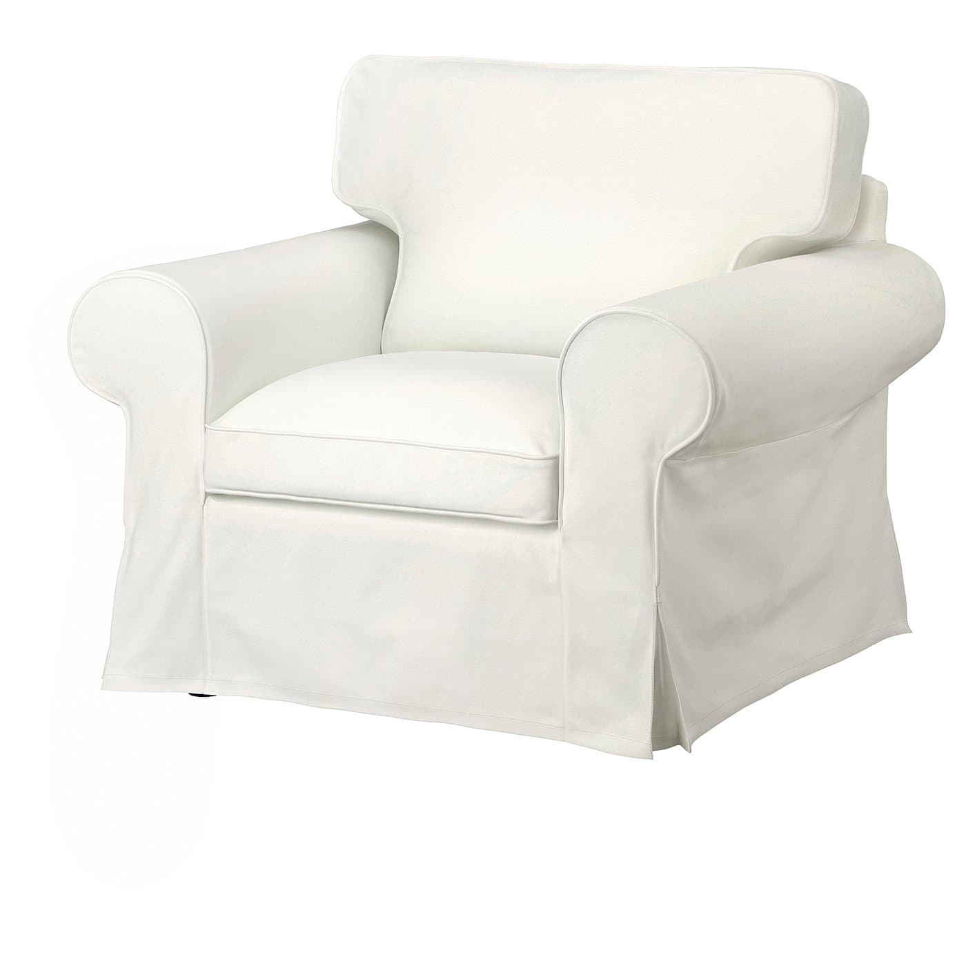 Classic White Slipcovered Armchair
