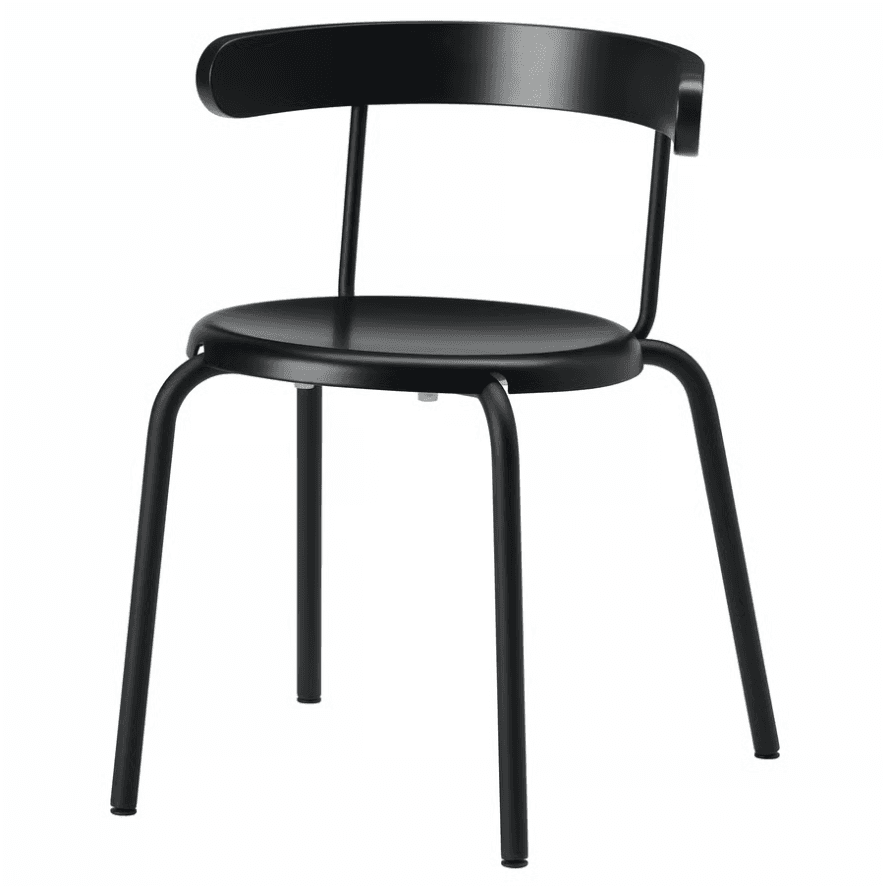 Minimalist Black Metal Dining Chair