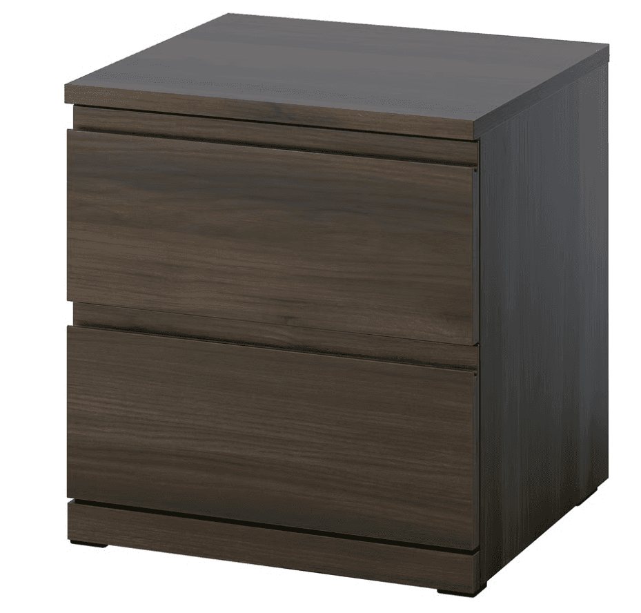 Modern Dark Wood Nightstand
