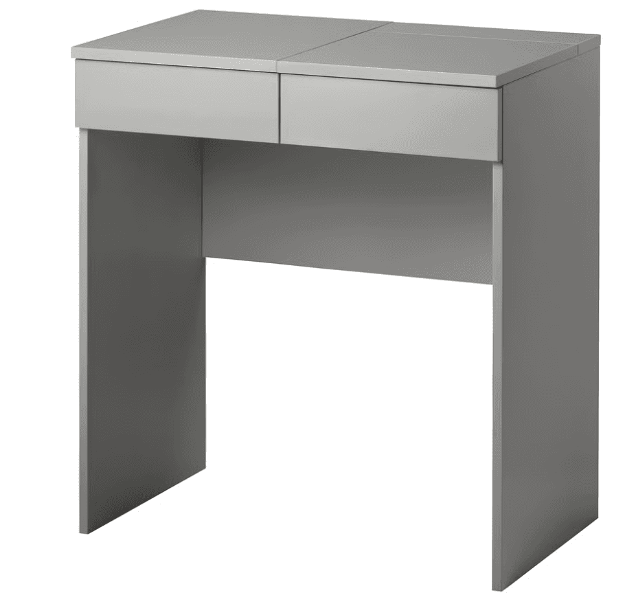 Minimalist Grey Vanity Desk