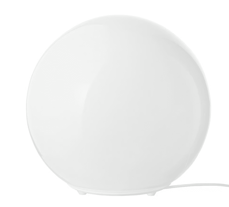 Minimalist White Globe Table Lamp