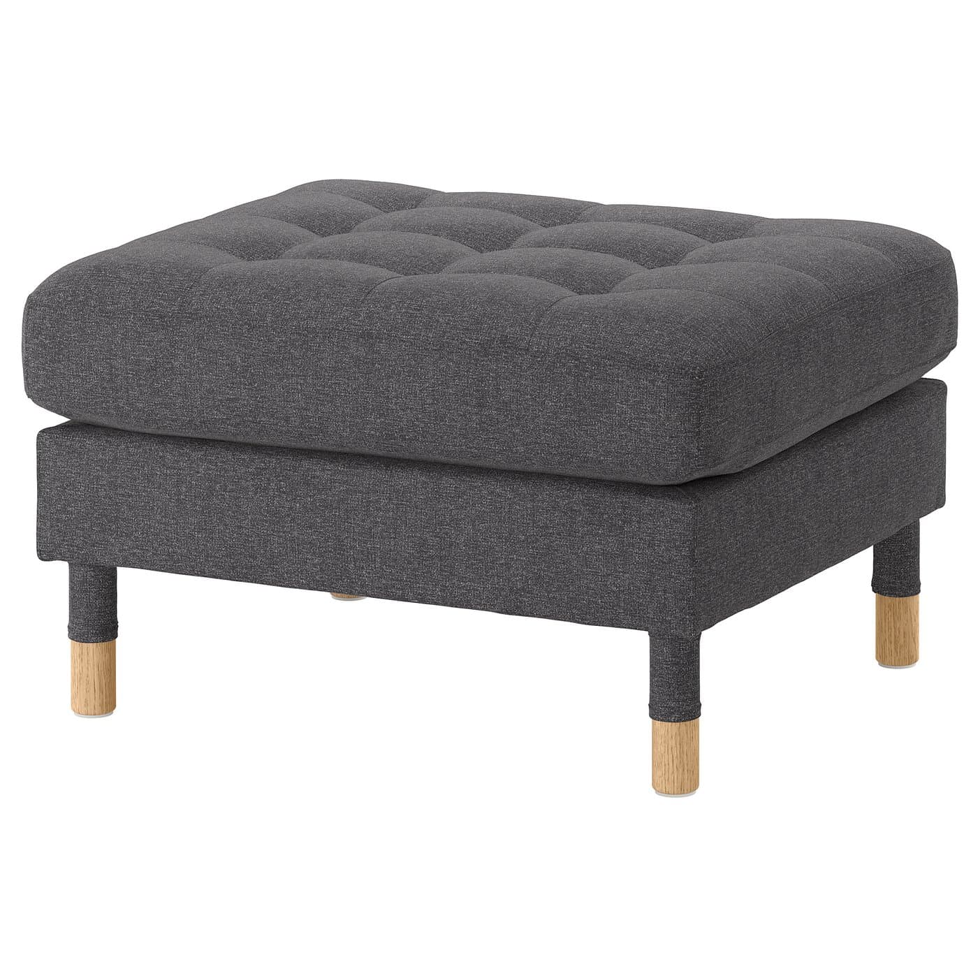 Tufted Fabric Ottoman Stool