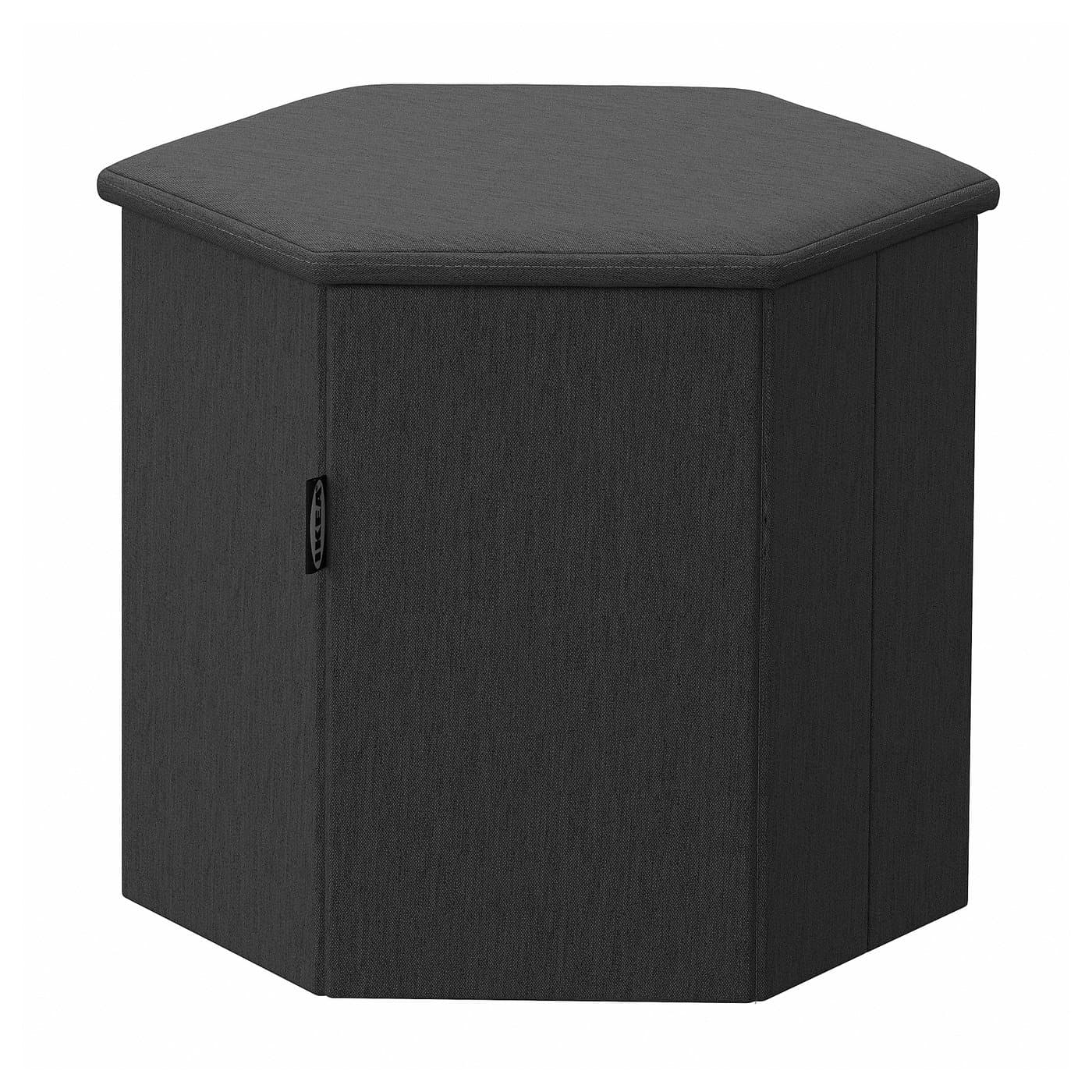 Modern Hexagonal Fabric Storage Stool