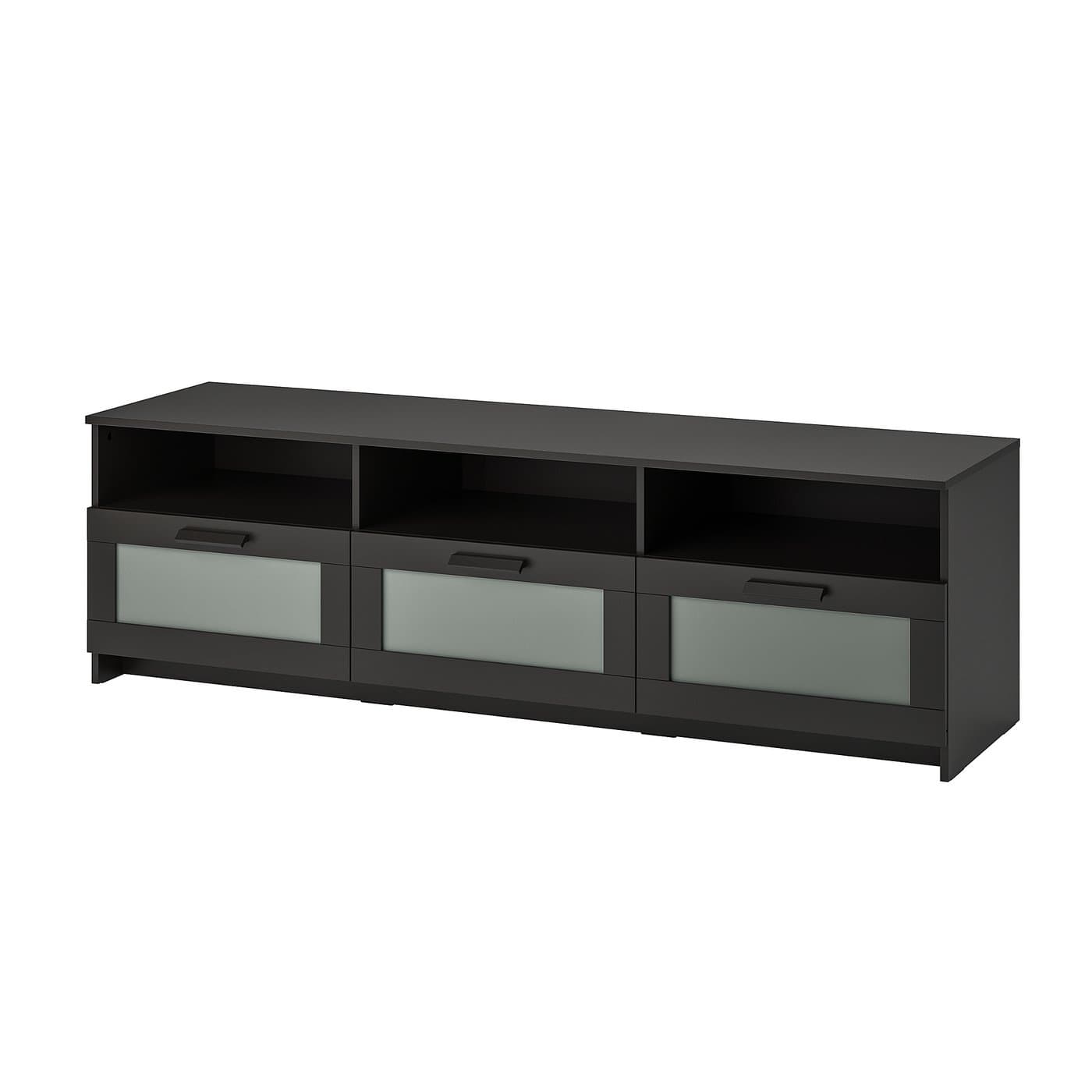 Modern Black Media Console