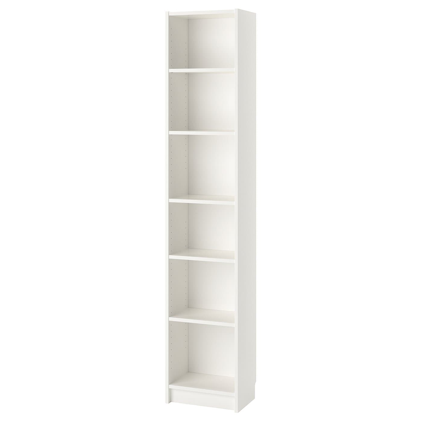 Tall Narrow White Bookshelf