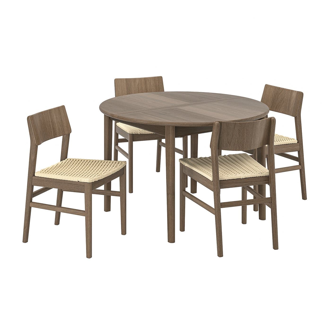 Round Wooden Dining Table Set