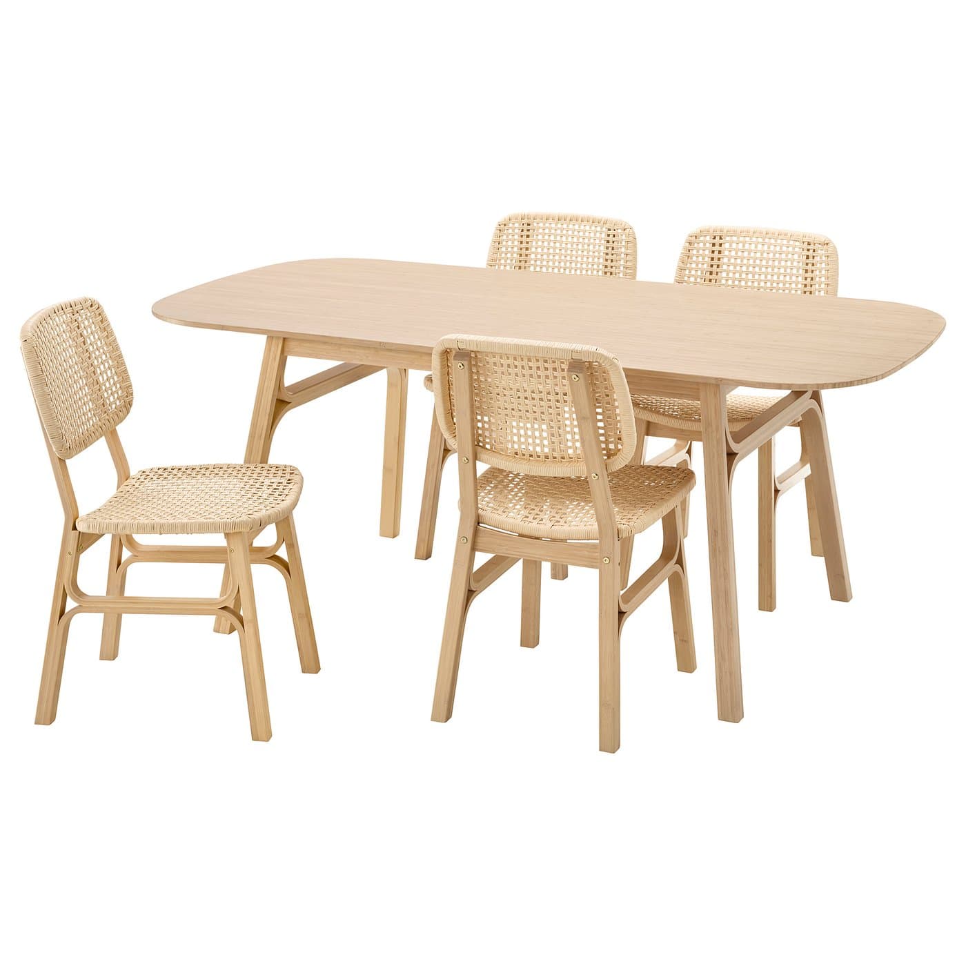 Modern Rattan Dining Set